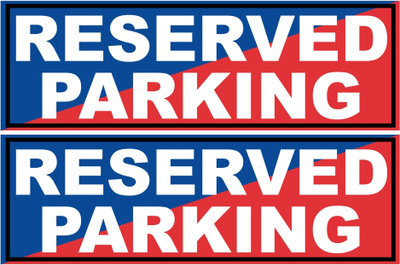 voorkoms Reserved Parking Sign Board Multicolor Sunboard8x2.6 Inch Emergency Sign
