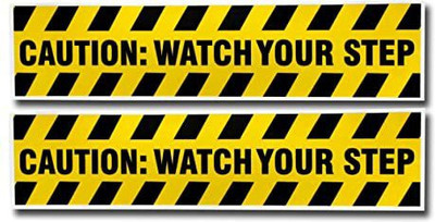 D & Y Caution Watch Your Step Emergency Sign(Reflective Sign)
