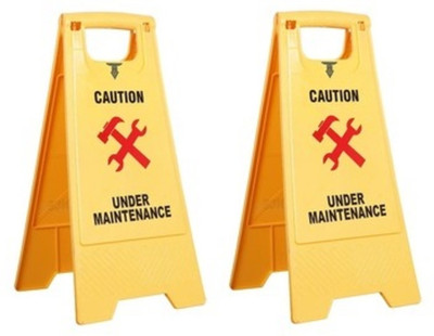 KR STORE Under maintenance Emergency Sign(Reflective Sign)