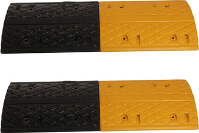 Ladwa 50mm 2mtr Durable Rubber Breakable Speed Breaker/Road Hump for Road Safety Emergency Sign