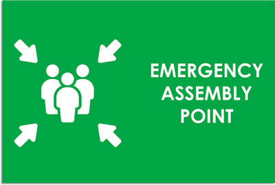 Ritwika's Emergency Assembly Point Emergency Sign