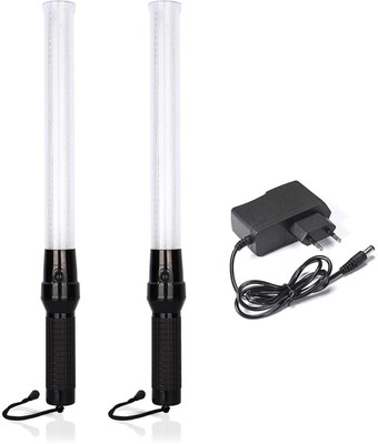 Robustt Baton Light Rechargeable - Traffic Control Wand Baton 21 INCH (Pack of 2)) Emergency Sign(Reflective Sign)