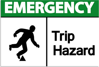 Ritwika's Emergency Trip Hazard Emergency Sign