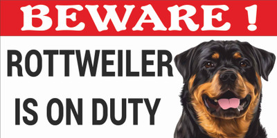 CREATIVE ADVERTISERS BEWARE OF ROTTWEILER Emergency Sign(Reflective Sign)