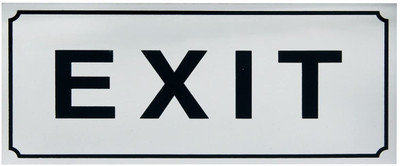 KRAFTMASTERS Self Adhesive Exit Signage Board for Indicating Instruction Door Emergency Sign(Reflective Sign)
