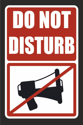 voorkoms Do not disturb sign board for office and cabin use, 7.5 x 5 inches, Emergency Sign