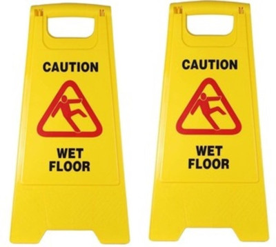 KR STORE Wet Floor Emergency Sign(Reflective Sign)