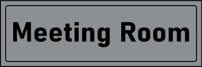 WallDesign Meeting Room Sun Sign Board 14 in x 5.3 in For Offices MNCs Public Offices 5mm Emergency Sign