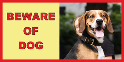 SANAPRINTS BEWARE OF DOG Emergency Sign
