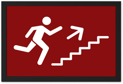 Ritwika's Emergency exit safety sign Emergency Sign