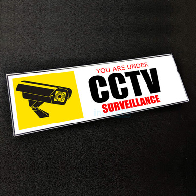 indnone You Are Under CCTV Surveillance Emergency Sign
