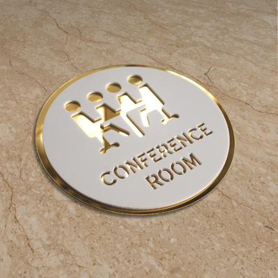 Feeling Well Conference Room Sign 6 INCH * 6 INCH Emergency Sign(Reflective Sign)