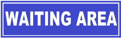 stylishdecor Waiting area Emergency Sign(Reflective Sign)