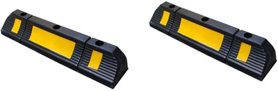 Signxpress Parking Rubber Block Rubber Parking Wheel Stop, Emergency Sign(Reflective Sign)