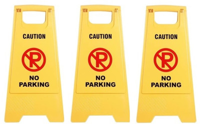 KR STORE No Parking Emergency Sign(Reflective Sign)