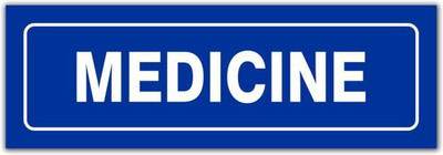 Imagine Printing Solutions MEDICINE Emergency Sign(Reflective Sign)