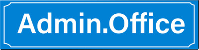 StarLaser Admin Office Door Signage Emergency Sign(Reflective Sign)