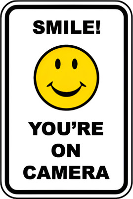 Garuda Signs Smile You're on camera Emergency Sign