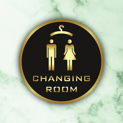 Paper Wings Changing Room Signage Emergency Sign(Reflective Sign)