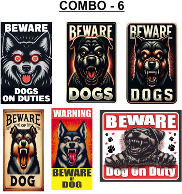 komstec Combo Of 6 Sign Board For Main Gate, Boundary Wall, Offices & God owns Emergency Sign