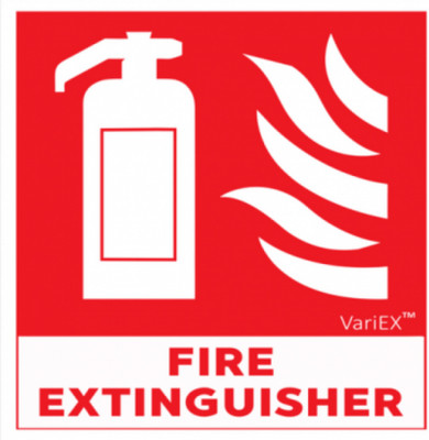 variex Fire Extinguisher Emergency Sign(Reflective Sign)