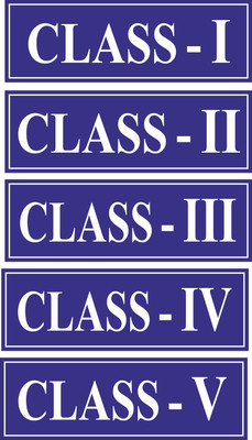 CREATIVE ADVERTISERS ClassI, II, III, IV, V Emergency Sign