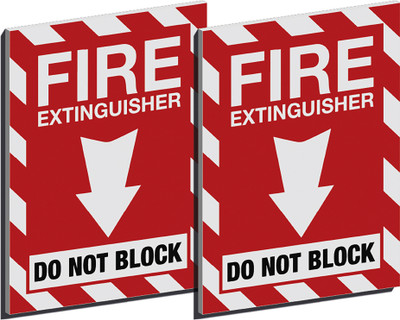 Visually Good Fire Extinguisher Emergency Sign