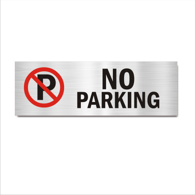 Mindcraftz No Parking Acrylic Signboard Emergency Sign(Reflective Sign)