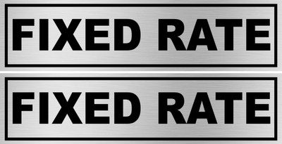 komstec Fixed Rate Sign Board For Shop, Mall, Hotels Multicolor Sunboard 8x2 Inch Emergency Sign