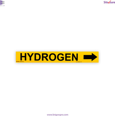 SiteSure SiteSure Hydrogen Pipe Marker, @ 76.6/piece Emergency Sign