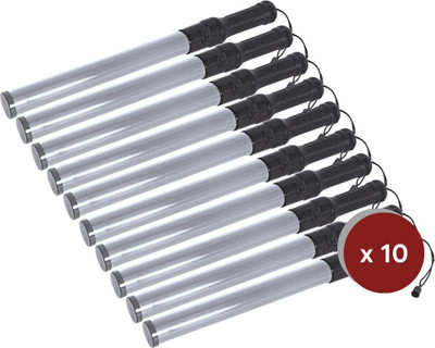 Robustt Baton Light Non Rechargeable - Traffic Control Wand Baton 21 INCH (Pack of 10) | Emergency Sign(Reflective Sign)