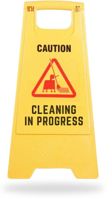 Visione Arc Caution - Cleaning in Progress Emergency Sign