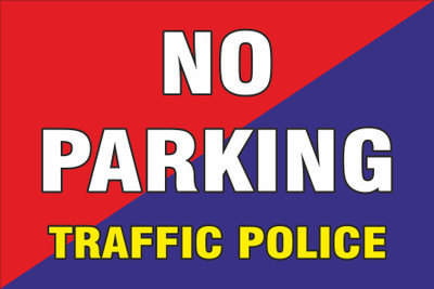 SANAPRINTS NO PARKING Emergency Sign