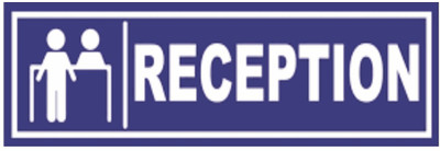 SRKAVTRADERS Reception Emergency Sign(Reflective Sign)