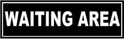stylishdecor Waiting area Emergency Sign(Reflective Sign)