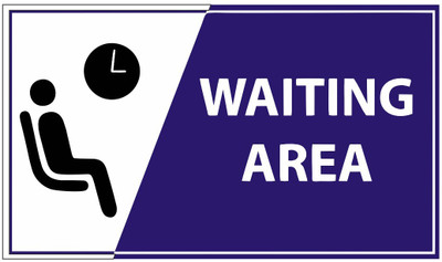 SRKAVTRADERS Waiting Area Emergency Sign(Reflective Sign)