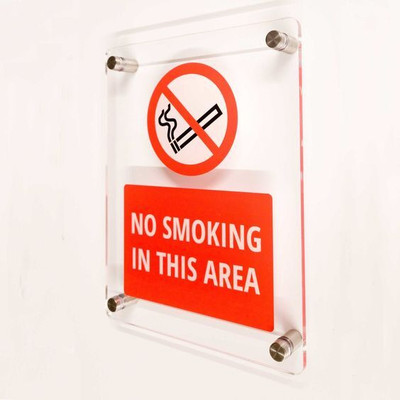 JD Multi no smoking in this area Emergency Sign