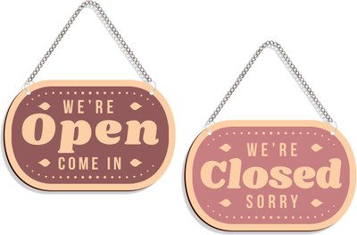 DELWOR We are open come in, We are closed sorry Emergency Sign