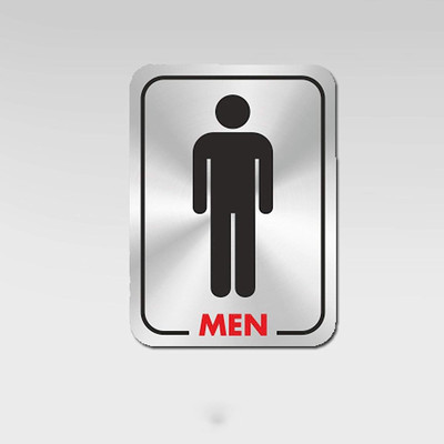 Oson Stainless Steel Gents & Ladies Signage Emergency Sign(Reflective Sign)