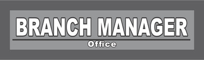 Ordershock Branch Manager Sign Board For Manager Office Room & Office 8x2 Inches Emergency Sign