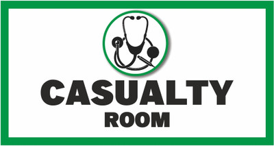 surmul Casualty Depart Sign Board Sun Board For Medical And Hospitals Are 8x4 Inches Emergency Sign