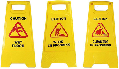 AMIGOS STORE WET FLOOR, CLEANING IN PROGRESS, WORK IN PROGRESS Emergency Sign(Reflective Sign)
