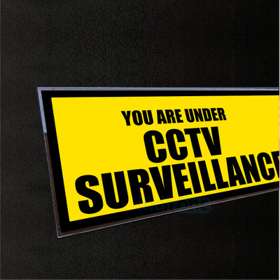 indnone You Are Under CCTV Surveillance Emergency Sign