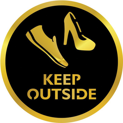 Woxour Enterprise KEEP OUTSIDE Emergency Sign(Reflective Sign)