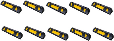 Signxpress reflective sign Rubber Parking block with parking sign Emergency Sign(Reflective Sign)