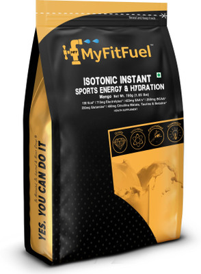 MyFitFuel Isotonic Instant Sports Energy Hydration+ BCAA, EAA, 17 Ingredient- 750g, Mango Nutrition Drink(750 g, Mango Flavored)