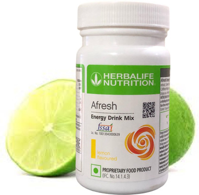 HERBALIFE AFRESH ENERGY DRINK DRINK MIX LEMON FLAVOUR 50GM_ LEMON FLAVOUR Powder(50 g)