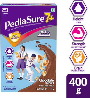 Pediasure 7+ Specialized Nutrition Health Supplement for Growing Children Nutrition Drink(400 g, Chocolate Flavored)