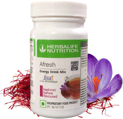 HERBALIFE AFRESH ENERGY DRINK MIX KASHMIRI KAHWA FLAVOURED 40GM_weight Management KASHMIRI KAHWA FLAVOUR Powder(40 g)