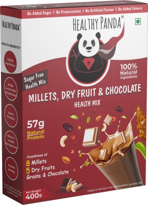 HEALTHY PANDA Sugar free Choco Millet & Dry fruit powder Health drink for Growing kids(400 g)